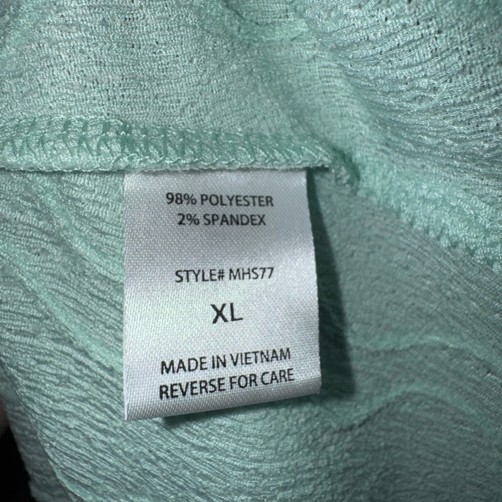 Andrée by Unit Mint Green Textured Sleeveless Tunic Top XL NWT - Picture 3 of 4